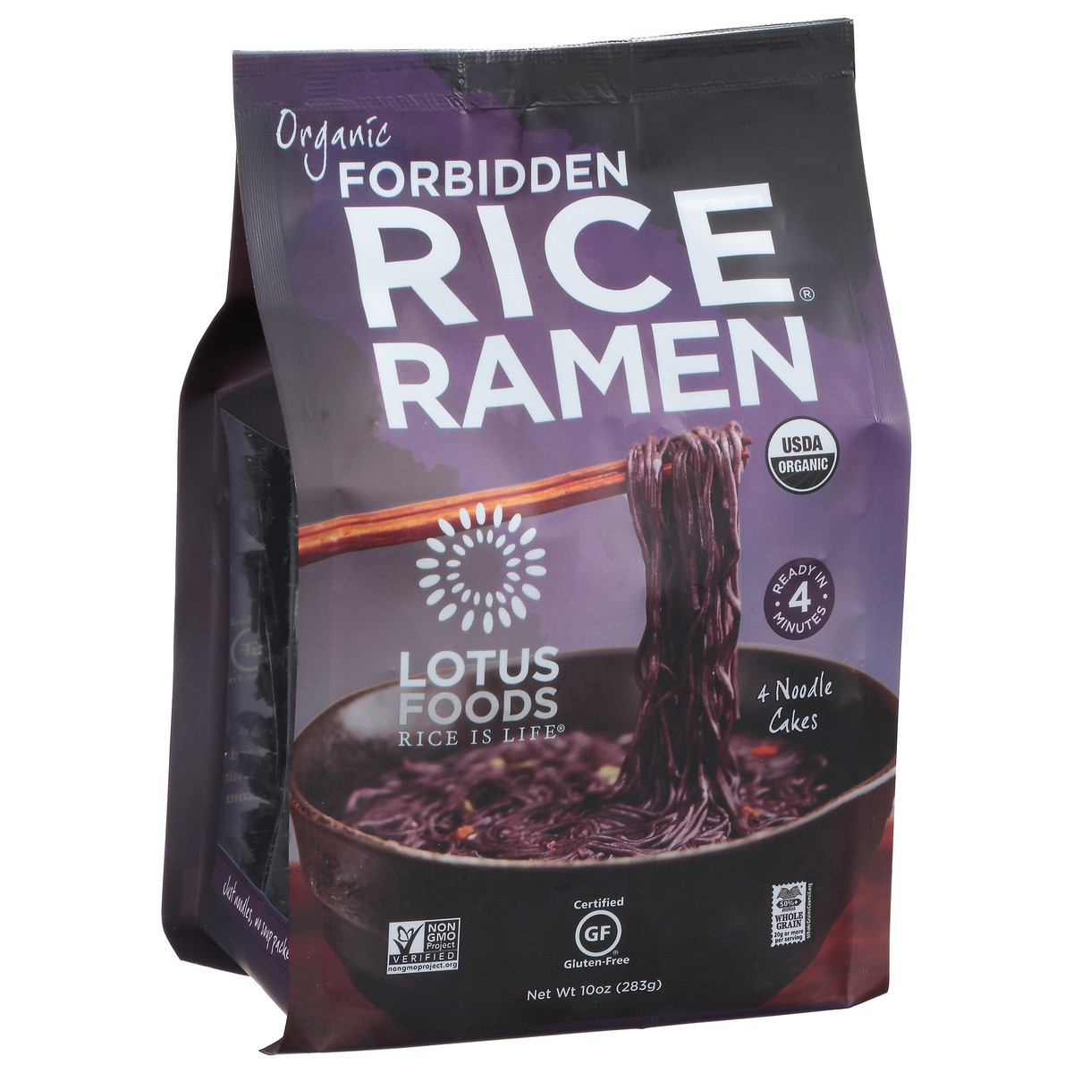 slide 8 of 9, Lotus Foods Lotus 4 Pack Rice Ramen Forbidn, 10 oz