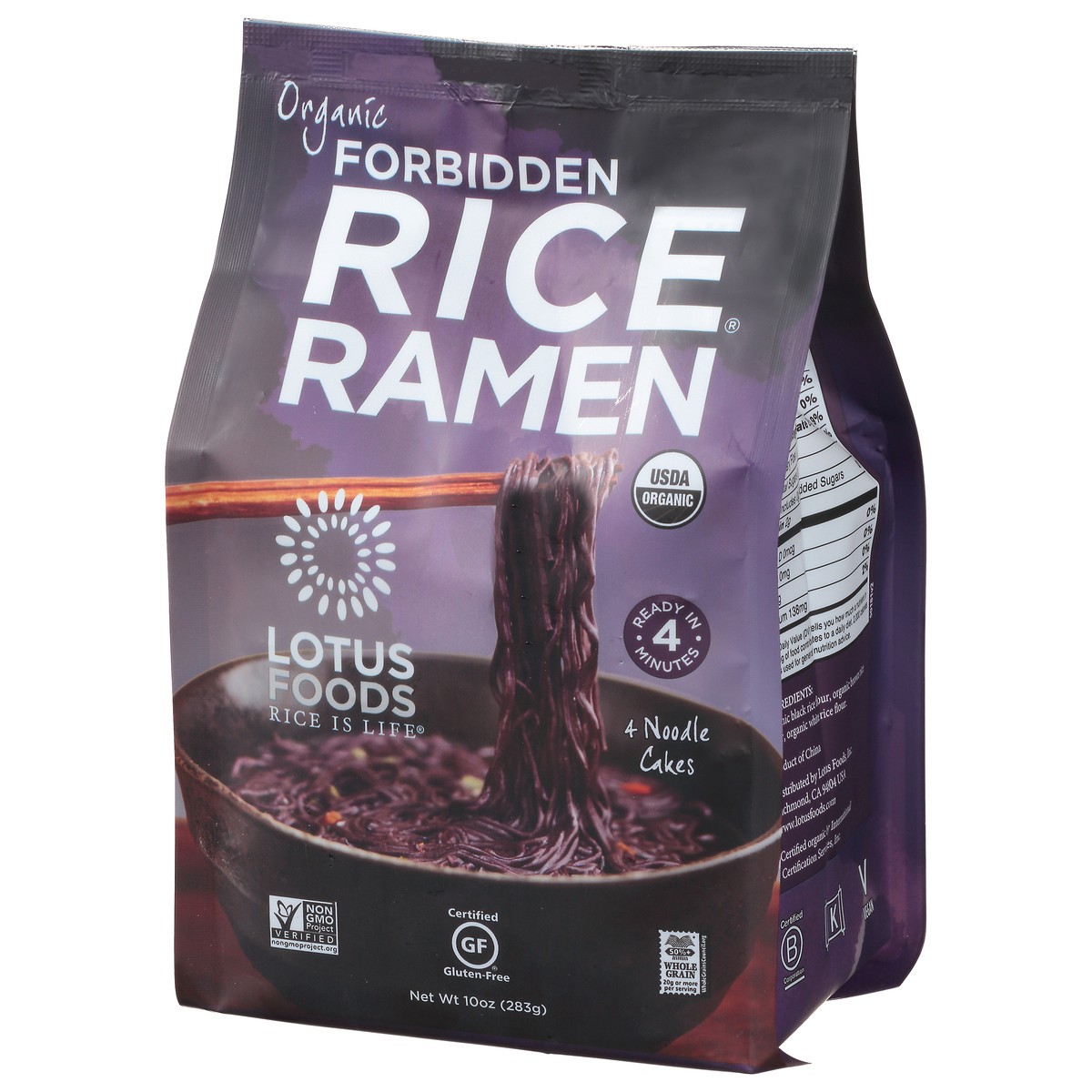 slide 5 of 9, Lotus Foods Lotus 4 Pack Rice Ramen Forbidn, 10 oz