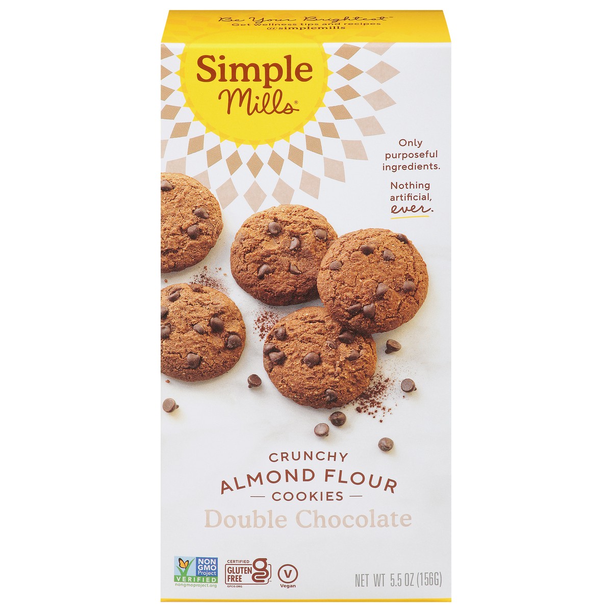 slide 1 of 14, Simple Mills Crunchy Almond Flour Double Chocolate Cookies 5.5 oz, 5.5 oz