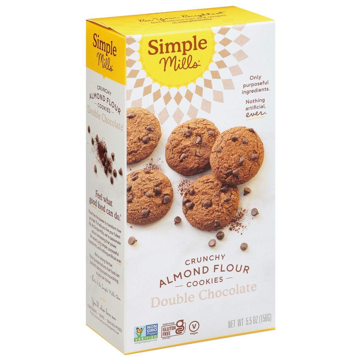 slide 6 of 14, Simple Mills Crunchy Almond Flour Double Chocolate Cookies 5.5 oz, 5.5 oz