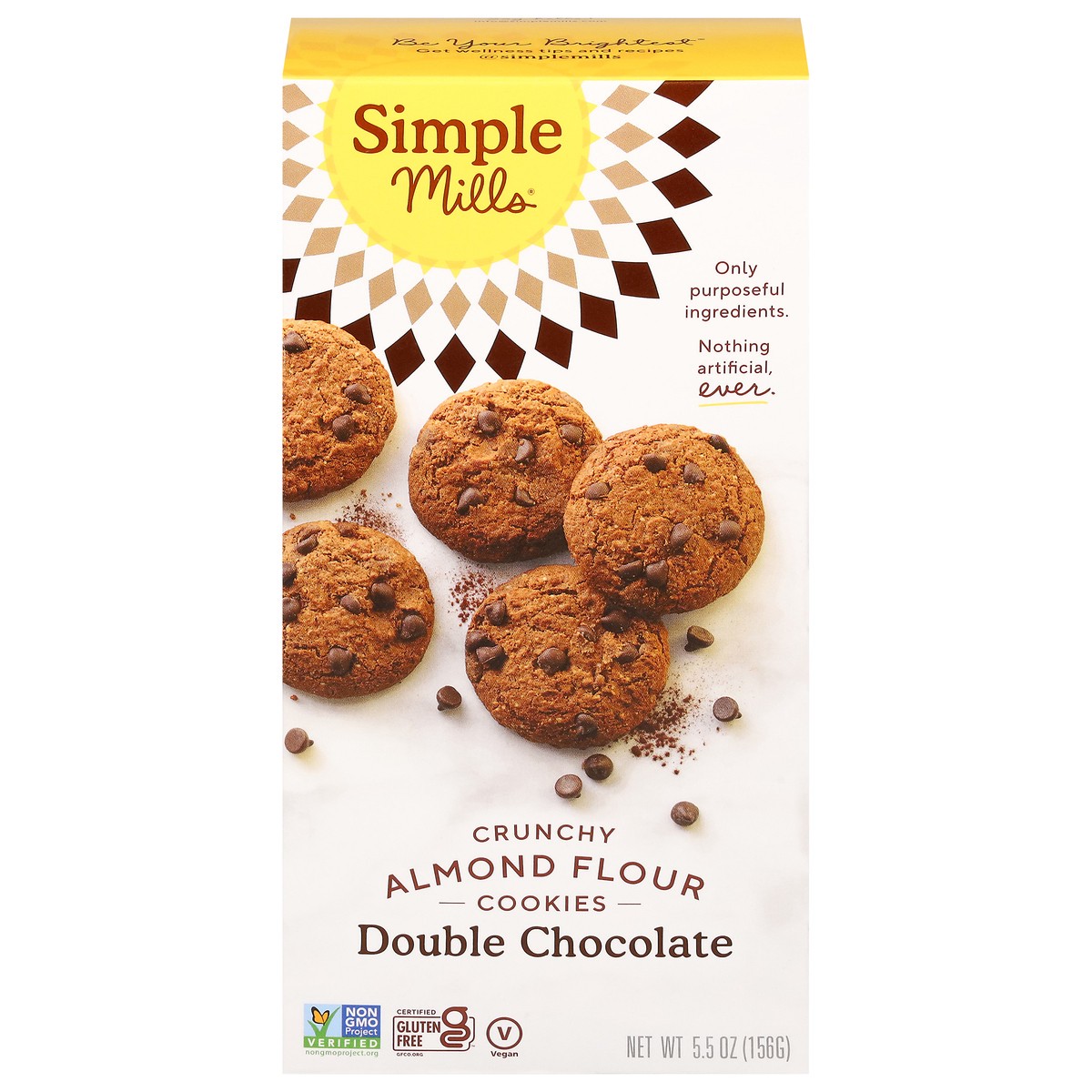 slide 1 of 14, Simple Mills Crunchy Almond Flour Double Chocolate Cookies 5.5 oz, 5.5 oz