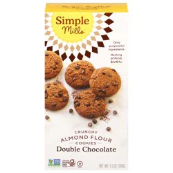 Simple Mills Crunchy Almond Flour Double Chocolate Cookies 5.5 oz