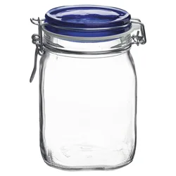 Bormioli Rocco Fido Blue Top Jar