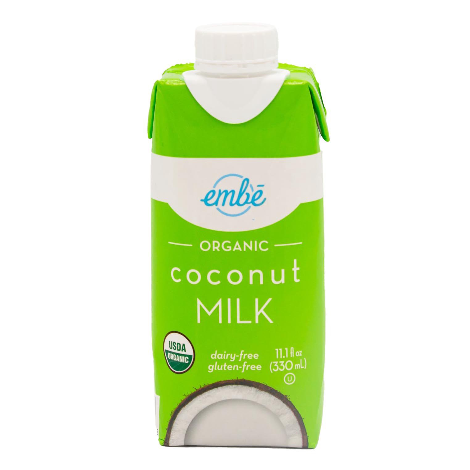 slide 1 of 1, embē Embe Unsweetened Organic Coconut Milk, 11.1 oz