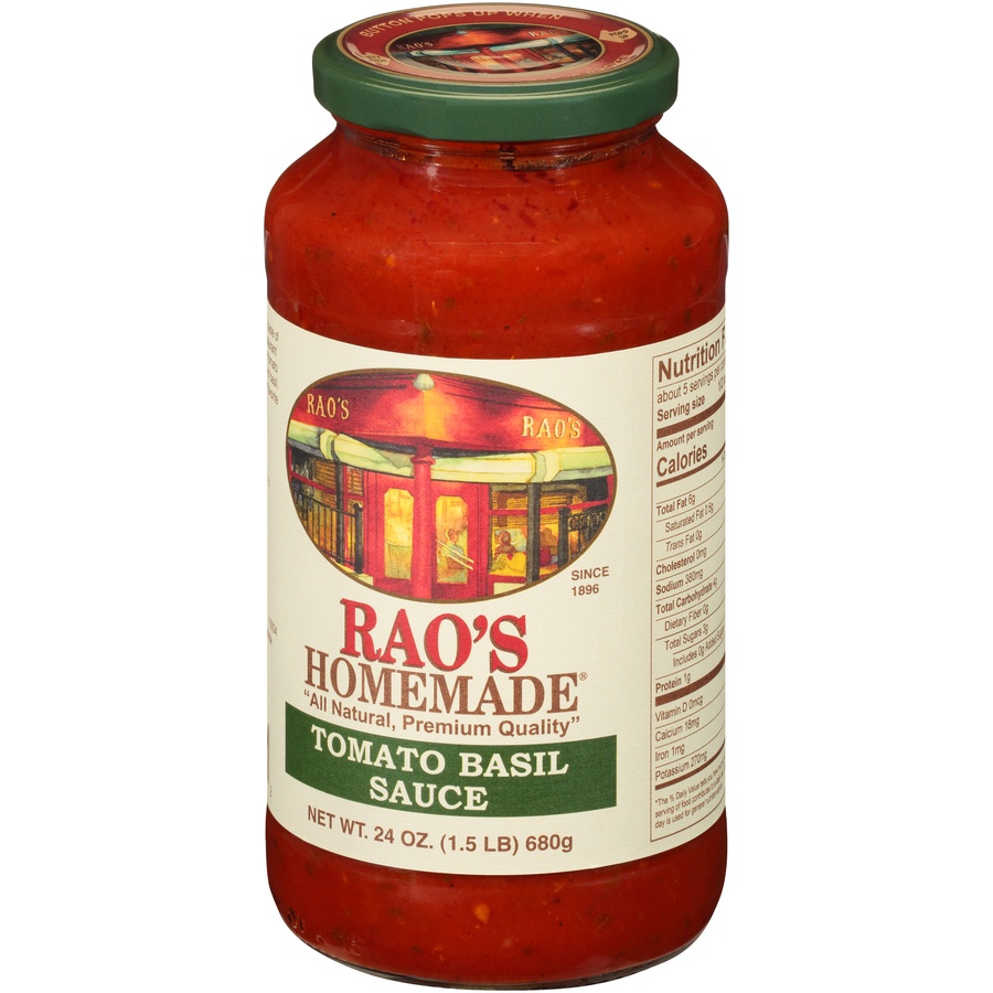 slide 3 of 8, Rao's Homemade Tomato Basil Pasta Sauce, 24 oz