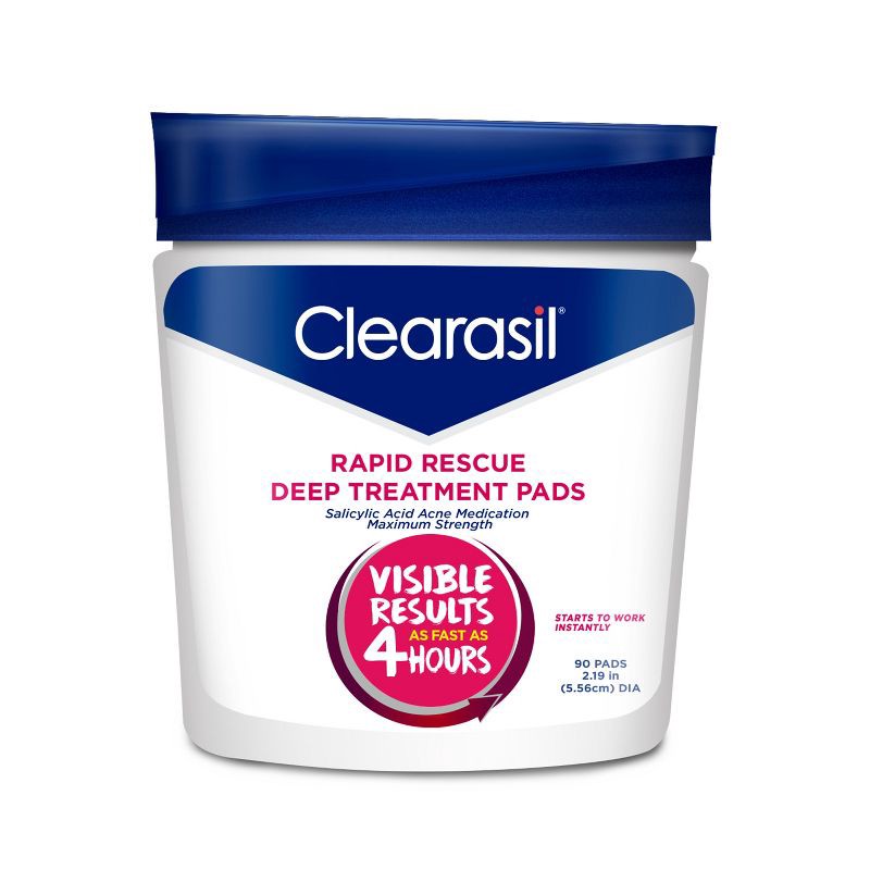 slide 1 of 10, Clearasil Rapid Rescue Deep Treatment Pads - 90ct, 90 ct