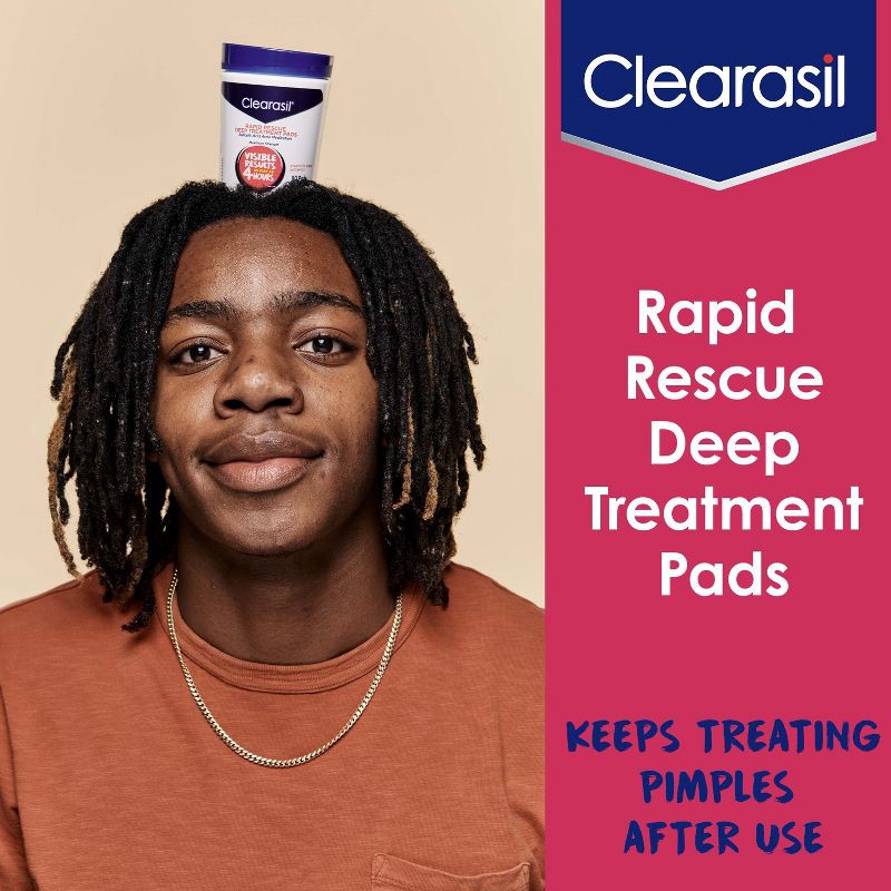 slide 5 of 10, Clearasil Rapid Rescue Deep Treatment Pads - 90ct, 90 ct