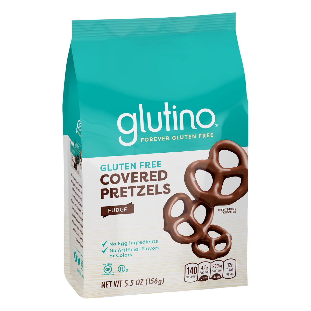 slide 8 of 8, Glutino Gluten Free Fudge Covered Pretzels 5.5 oz, 5.5 oz