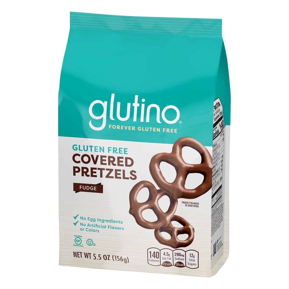 slide 3 of 8, Glutino Gluten Free Fudge Covered Pretzels 5.5 oz, 5.5 oz