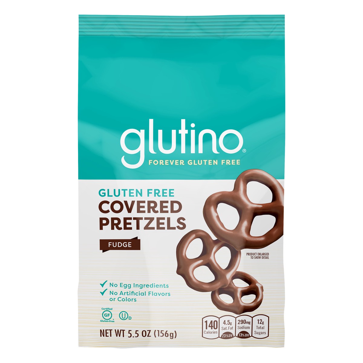 slide 1 of 8, Glutino Gluten Free Fudge Covered Pretzels 5.5 oz, 5.5 oz