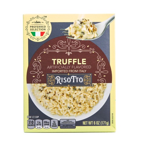 slide 1 of 1, Lidl Preferred Selection risotto, truffle flavored, 6 oz