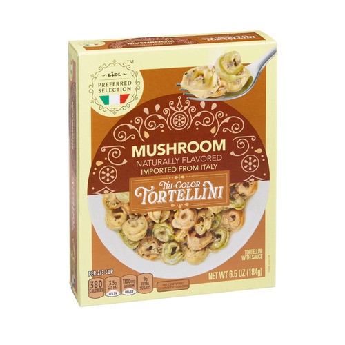 slide 1 of 1, Lidl Preferred Selection tri-color tortellini, mushroom flavored, 6.5 oz