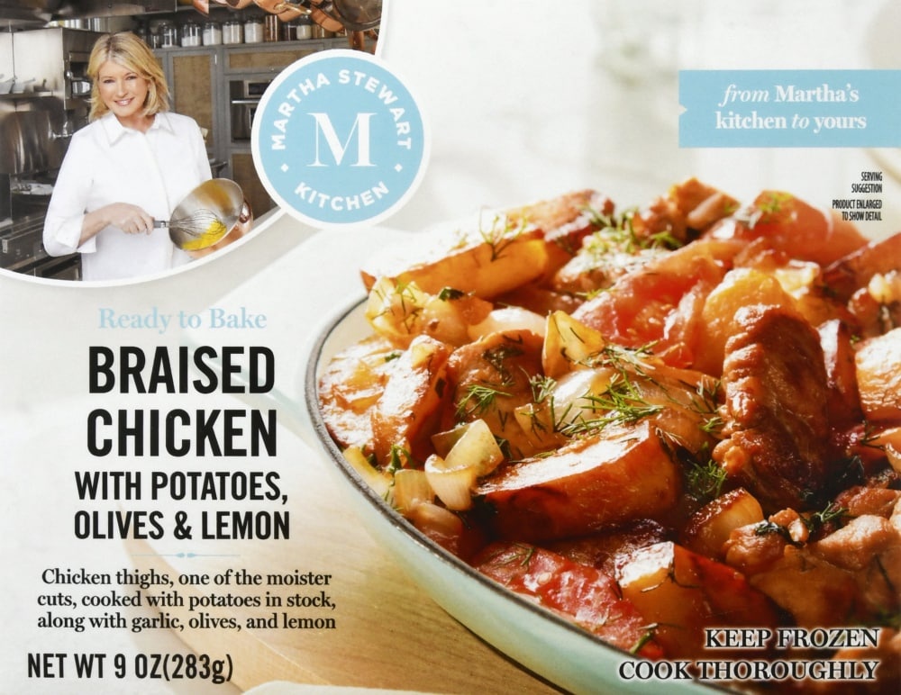 slide 1 of 1, Martha Stewart Kitchen Braised Chicken Frozen Meal, 9 oz