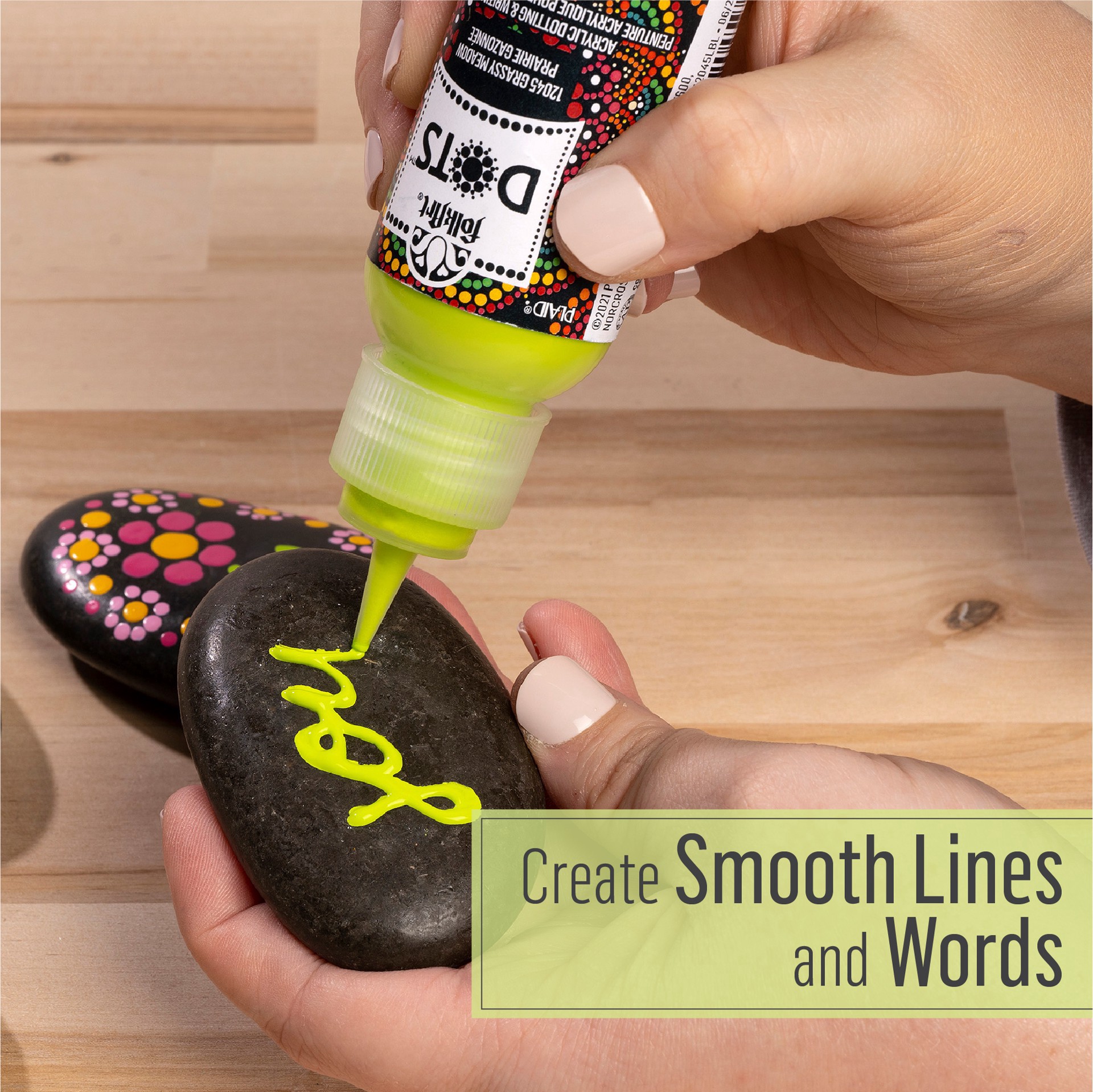 slide 2 of 12, Folkart Dots Acrylic Dotting & Writing Paint, 2 fl oz