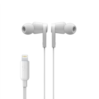 slide 8 of 9, Belkin SoundForm Headphones - Wired In-Ear Earphones With Microphone- iPhone Headphones, White, 1 ct