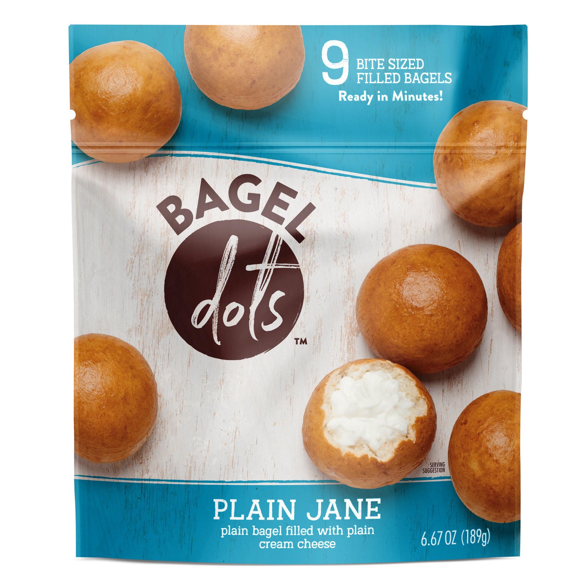 slide 1 of 1, Bagel Dots Plain Jane, 9 ct