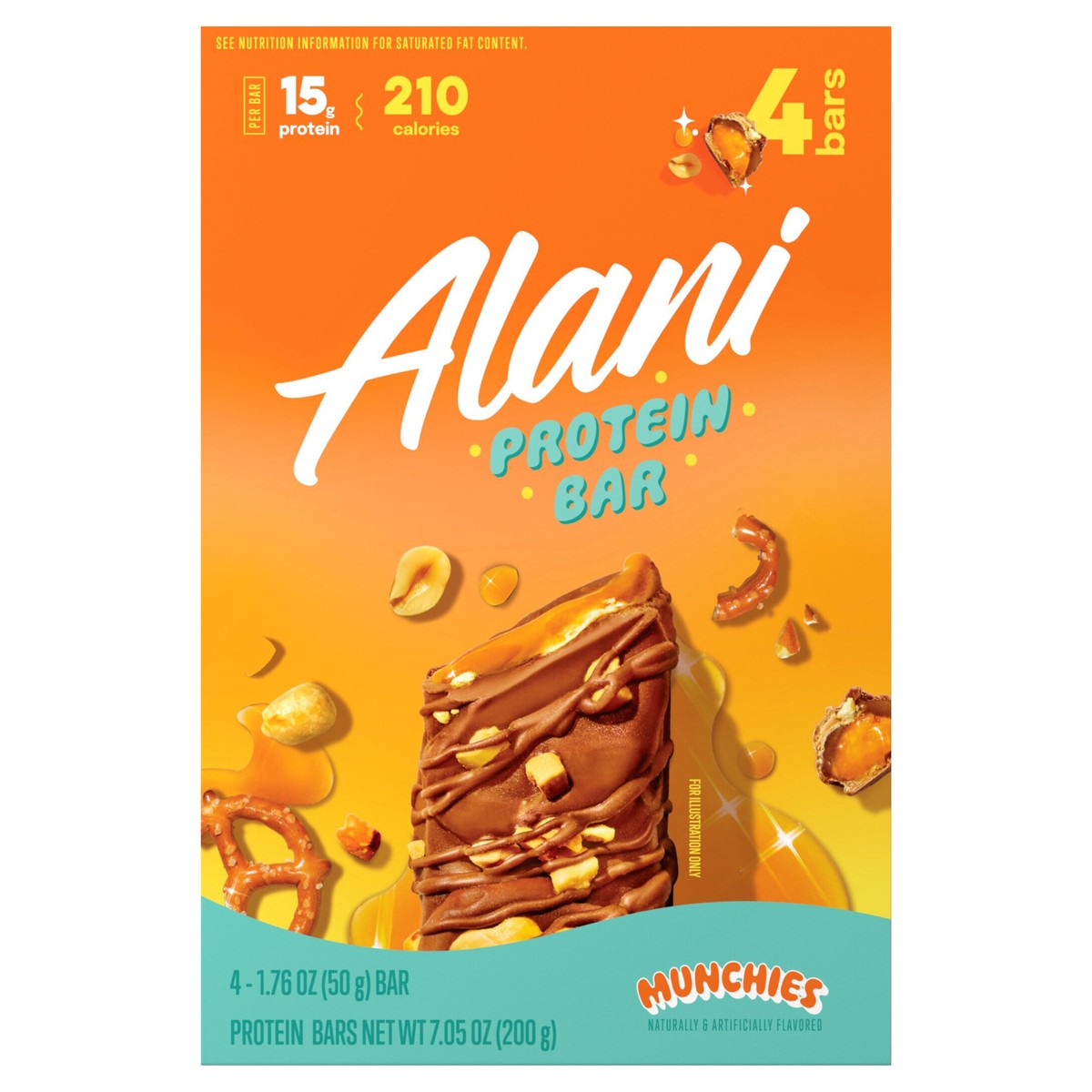 slide 1 of 8, Alani Nu Nu Protein Bar Munchies 4Ct, 4 ct