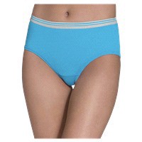 slide 3 of 13, Fruit of the Loom Women's Heather Low Rise Brief Panty, Size: 8, 6 ct