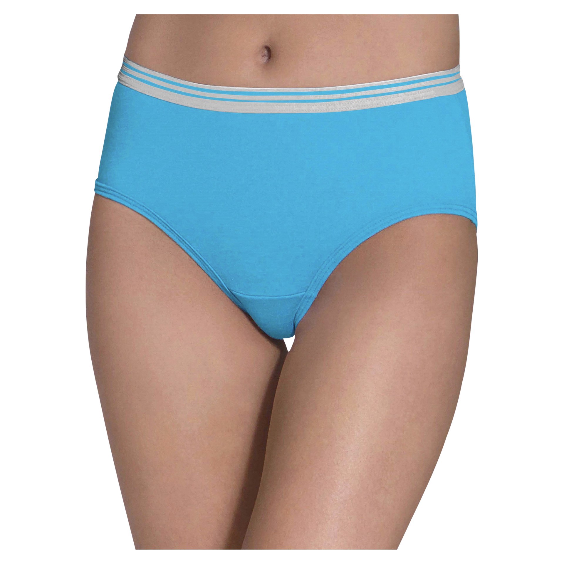 slide 5 of 13, Fruit of the Loom Women's Heather Low Rise Brief Panty, Size: 8, 6 ct