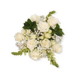 Bloom Haus Classic Rose Bouquet - White