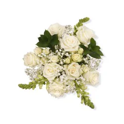 Bloom Haus Classic Rose Bouquet - White