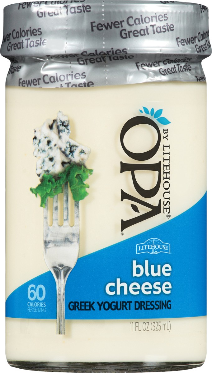 slide 4 of 8, Litehouse OPA by Litehouse Blue Cheese Greek Yogurt Dressing 11 fl. oz. Jar, 11 oz