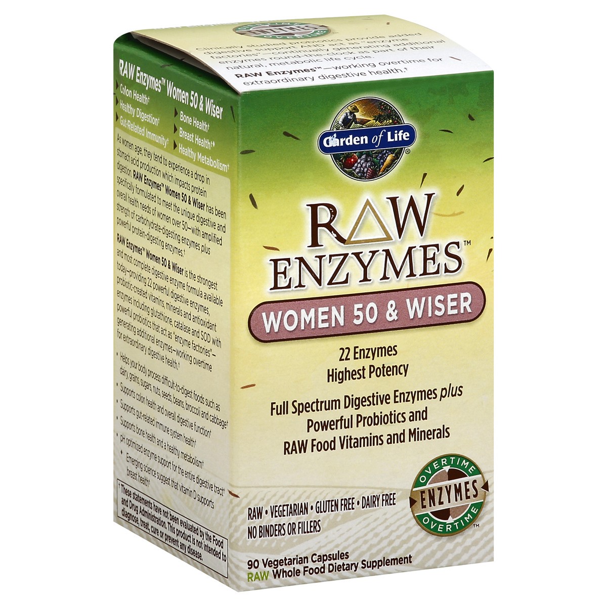 slide 3 of 5, Garden Of Life Raw Enzymes Women 50 and Wiser, 90 ct