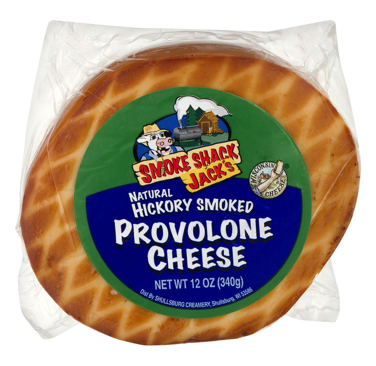 slide 1 of 1, Shullsburg Creamery Smoke Shack Jack's Hickory Smoked Provolone Cheese, 12 oz