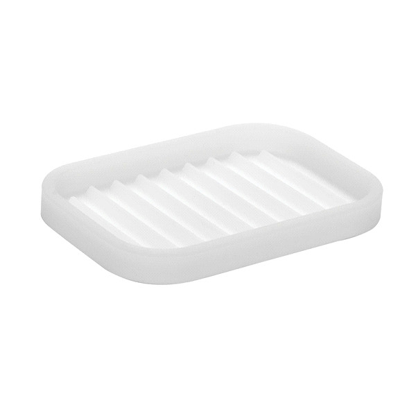 slide 1 of 1, InterDesign Lineo Bar Soap Dish for Bathroom Vanities, Kitchen Sink Clear, 1 ct