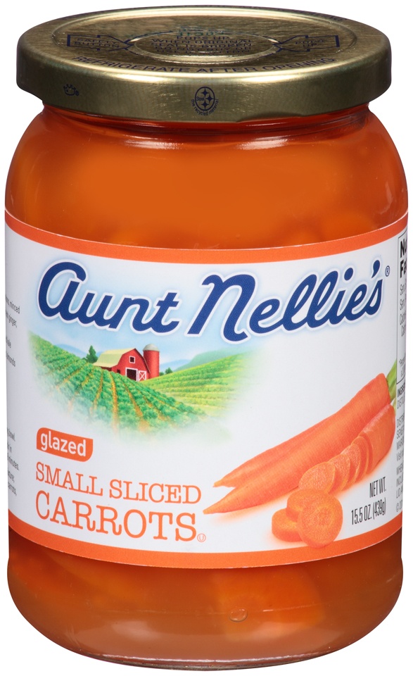 slide 1 of 1, Aunt Nellie's Small Sliced Glazed Carrots, 15.5 oz