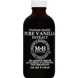 Morton & Bassett Extract Pure Vanilla - 4 Fl. Oz.