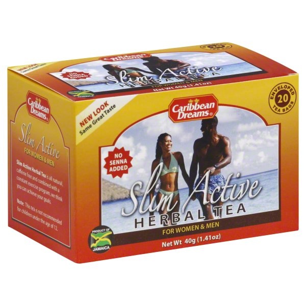 slide 1 of 1, Caribbean Dreams Slimming Tea, 20 ct