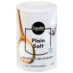 Signature Select Plain Salt - 26 Oz