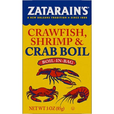 slide 1 of 1, Zatarain's Crawfish Shrimp & Crab Boil - 3 Oz, 3 oz