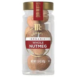 Mccormick Gourmet Organic Whole Nutmeg - 1.5 Oz