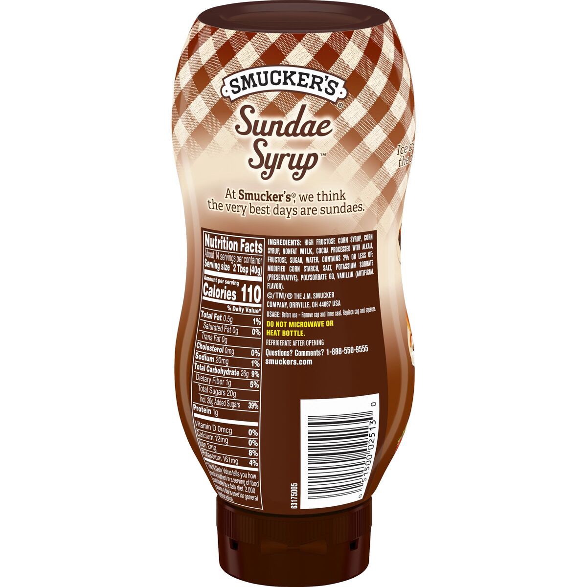 slide 8 of 8, Smucker's Sundae Syrup Chocolate Flavored Syrup, 20 Ounces, 20 oz