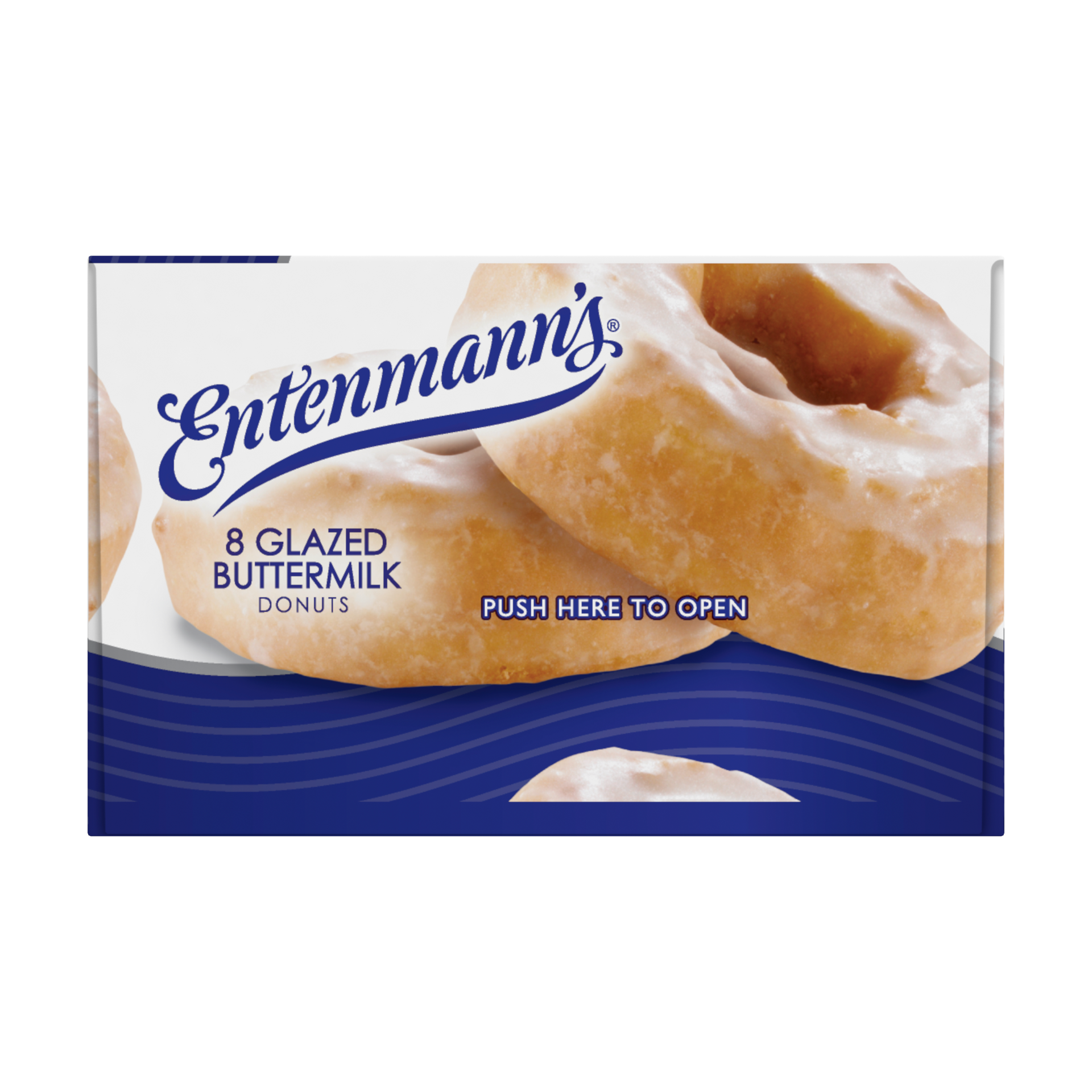 slide 2 of 5, Entenmann's Glazed Buttermilk Donuts, 8 count, Glazed Donuts, 16 oz Box, 8 ct