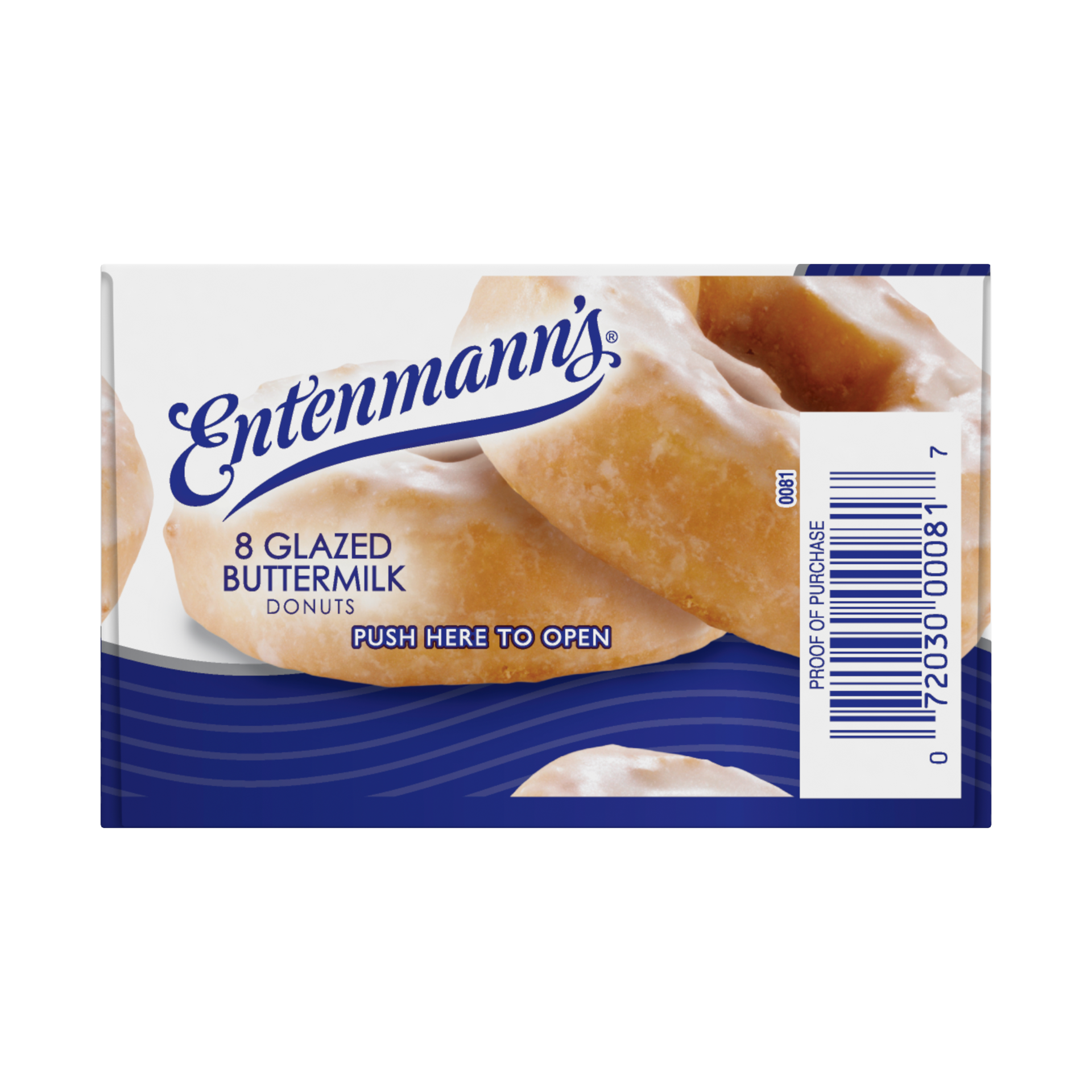 slide 5 of 5, Entenmann's Glazed Buttermilk Donuts, 8 count, Glazed Donuts, 16 oz Box, 8 ct