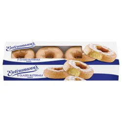 Entenmann's Glazed Buttermilk Donuts, 8 count, 16 oz