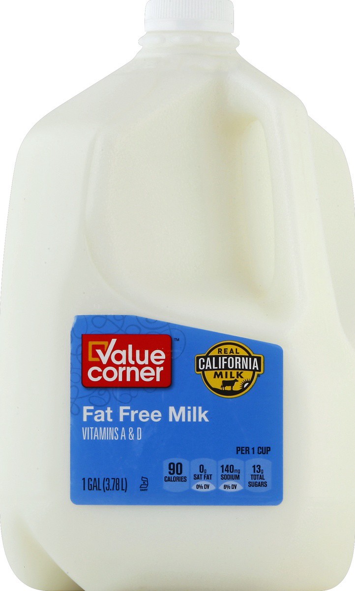 slide 4 of 4, Pantry Essentials Fat Free Milk, 1 gal