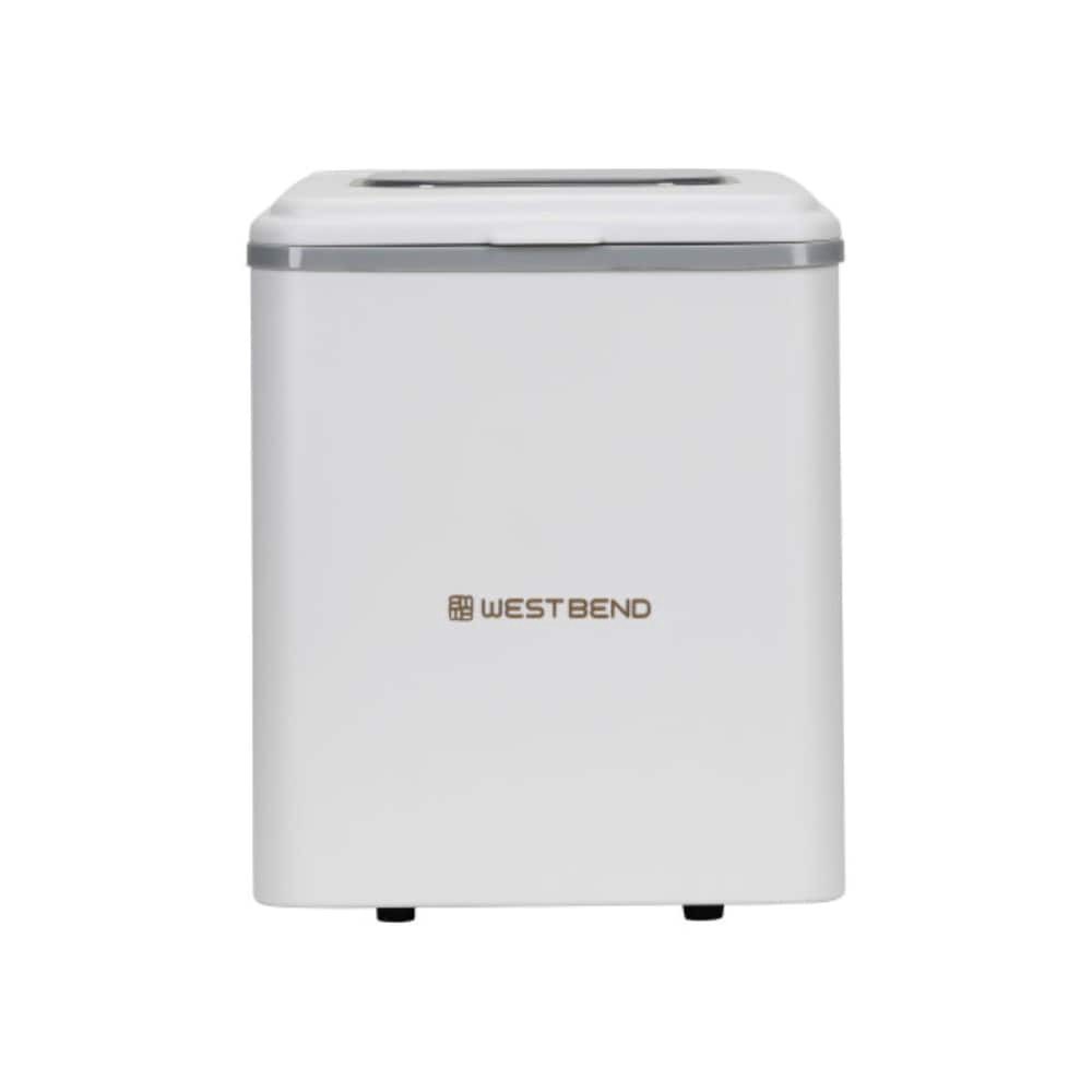 slide 2 of 3, West Bend Timeless Countertop Bullet Ice Maker - White / Gold, 26 lb