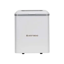 West Bend Timeless Countertop Bullet Ice Maker - White / Gold