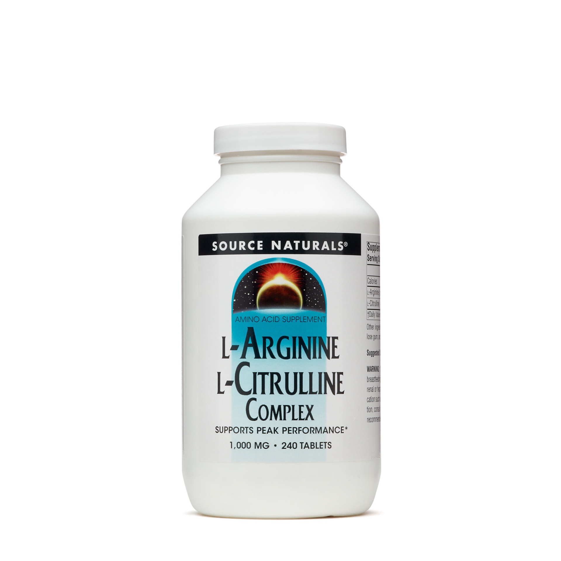 slide 1 of 1, Source Naturals L-Arginine L-Citrulline Complex 1000mg, 240 ct