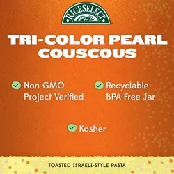 RiceSelect Pearl Couscous, Tri-Color - 24.5 oz