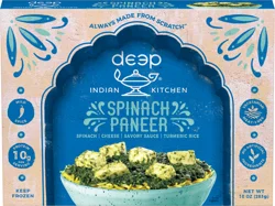 Deep Indian Kitchen Spinach Paneer, Mild Spice
