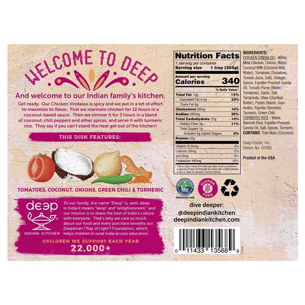 slide 5 of 5, Deep Indian Kitchen Chicken Vindaloo, 9 oz