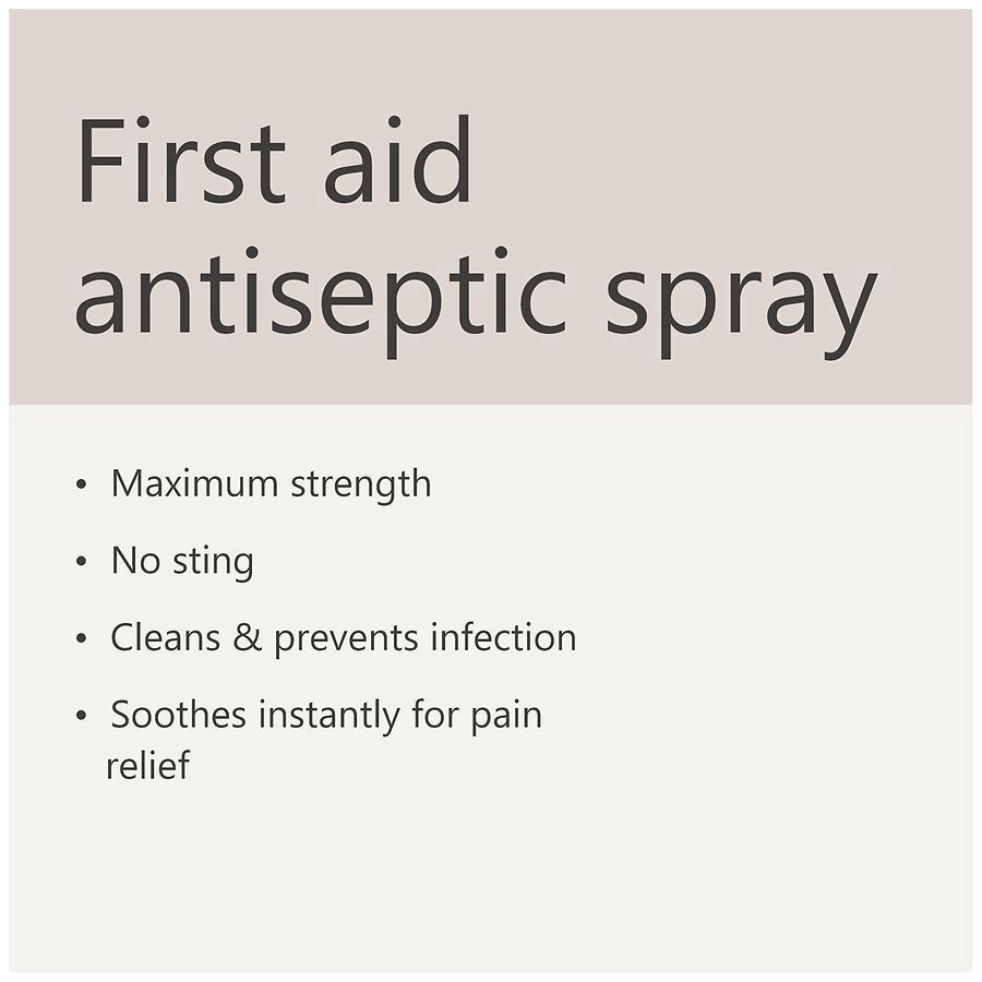 slide 4 of 5, Walgreens First Aid Antiseptic Spray Maximum Strength, 5 fl oz