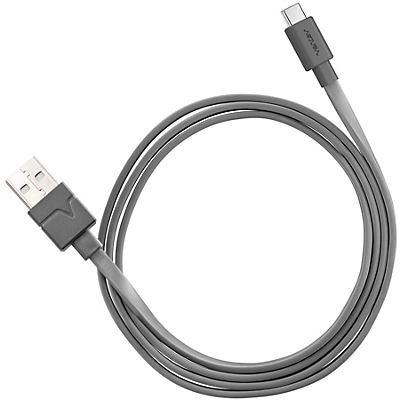 slide 1 of 1, Ventev Type C Cable Gray, 6 ft