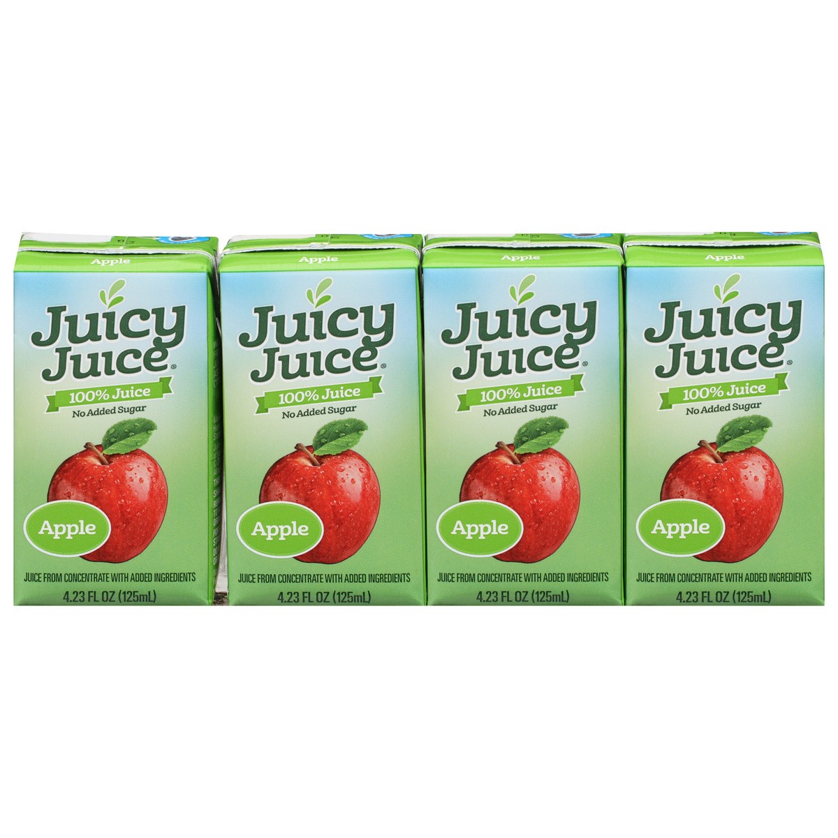 slide 1 of 9, Juicy Juice No Added Sugar Apple 100% Juice - 4 ct, 4 ct