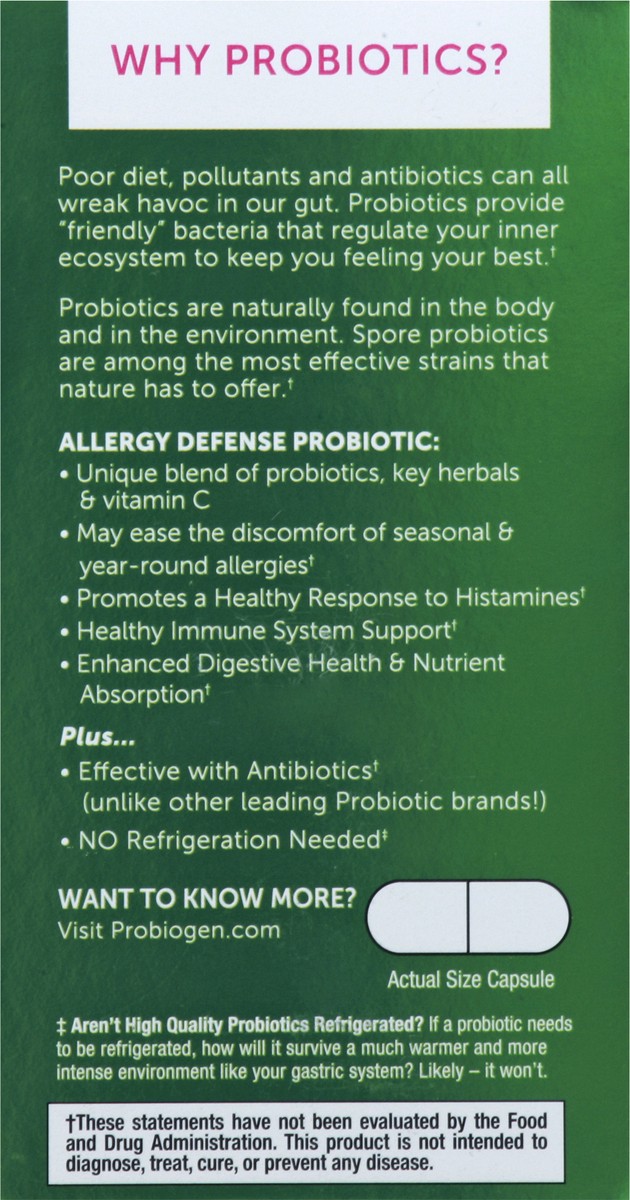 slide 5 of 13, Probiogen Allergy Defense Probiotic 120 ea, 120 ct